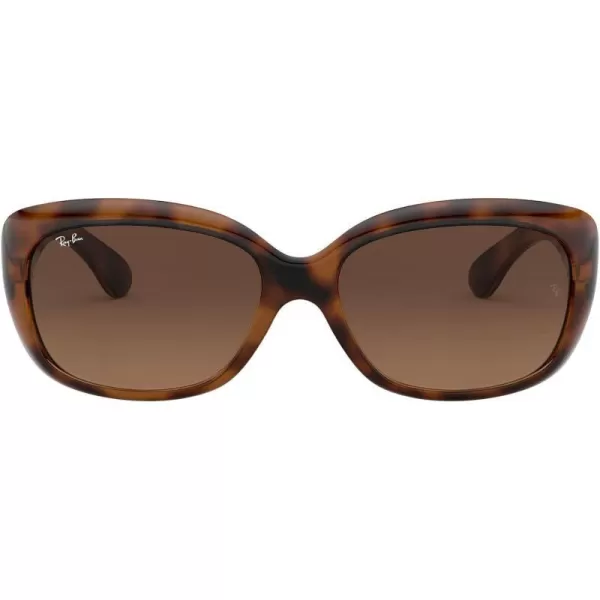 RayBan Womens Rb4101 Jackie Ohh Butterfly SunglassesHavanaLight Brown Gradient Black