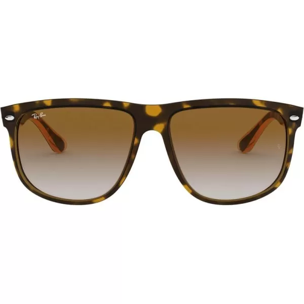 RayBan Womens Rb4147 Boyfriend Square SunglassesLight HavanaClear Gradient Brown