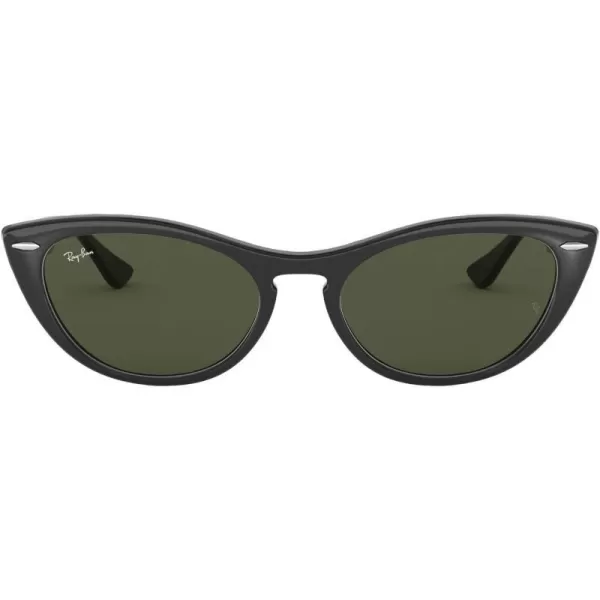 RayBan Womens Rb4314n Nina Cat Eye SunglassesBlackG15 Green