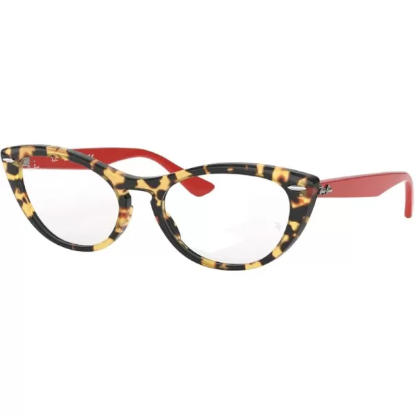 RayBan Womens Rx4314v Nina Cat Eye Prescription Eyeglass FramesYellow HavanaDemo Lens