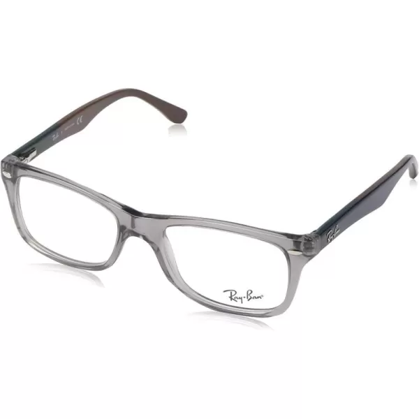 RayBan Womens Rx5228 Square Prescription Eyeglass FramesGreyDemo Lens