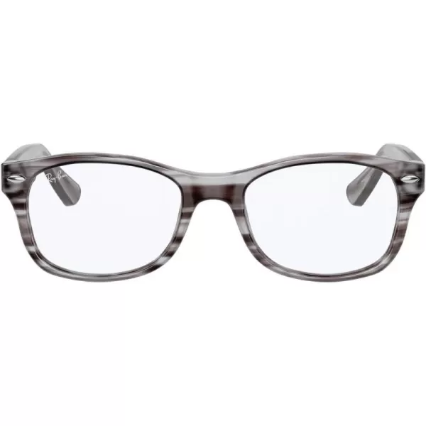 RayBan Womens Ry1528 Square Prescription Eyeglass FramesStriped GreyDemo Lens