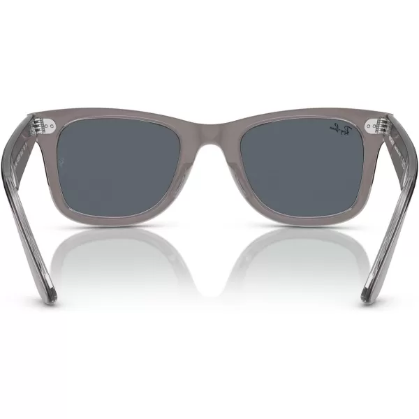 RayBan RB2140 Original Wayfarer SunglassesGrey on TransparentBlue