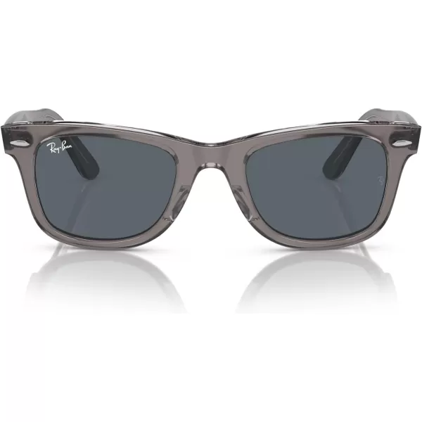 RayBan RB2140 Original Wayfarer SunglassesGrey on TransparentBlue