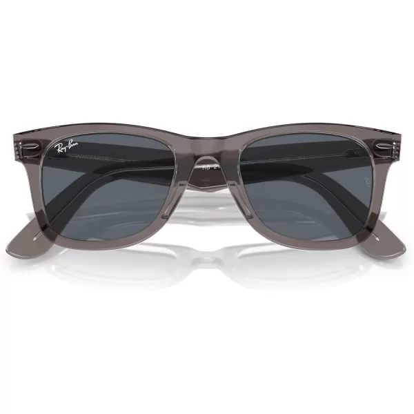 RayBan RB2140 Original Wayfarer SunglassesGrey on TransparentBlue
