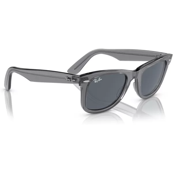 RayBan RB2140 Original Wayfarer SunglassesTransparent GreyBlue