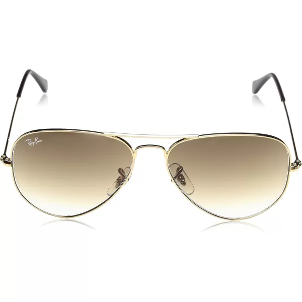 RayBan RB3025 Classic Aviator SunglassesGold WhiteCrystal Green