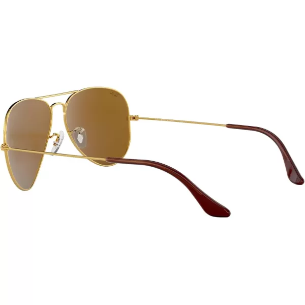 RayBan RB3025 Classic Aviator SunglassesGoldB15 Brown