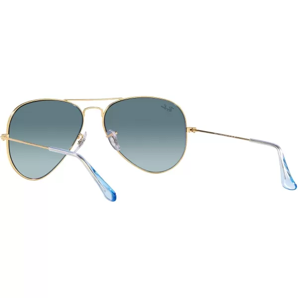 RayBan RB3025 Classic Aviator SunglassesGoldBlue Gradient Grey