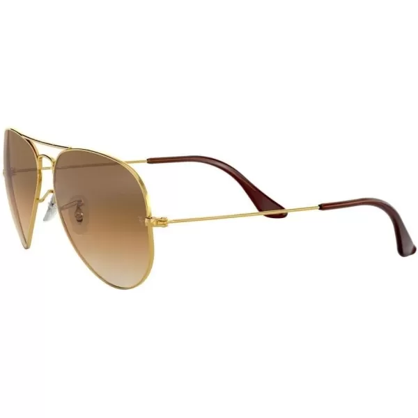 RayBan RB3025 Classic Aviator SunglassesGoldClear Gradient Brown