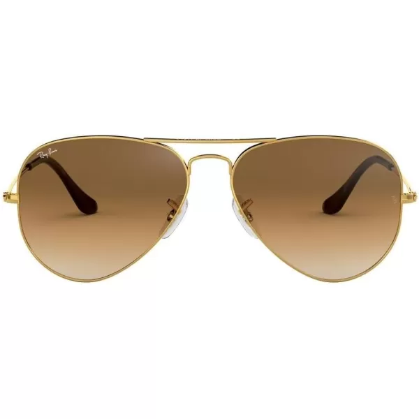 RayBan RB3025 Classic Aviator SunglassesGoldClear Gradient Brown