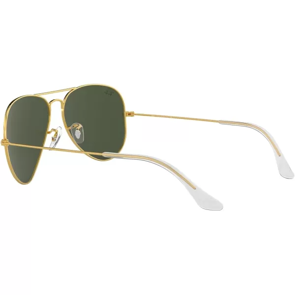 RayBan RB3025 Classic Aviator SunglassesGoldG15 Green