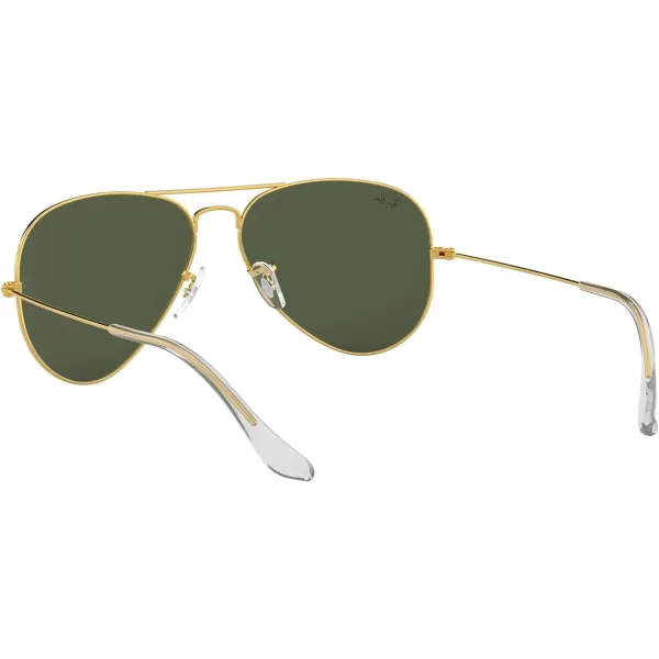 RayBan RB3025 Classic Aviator SunglassesGoldG15 Green