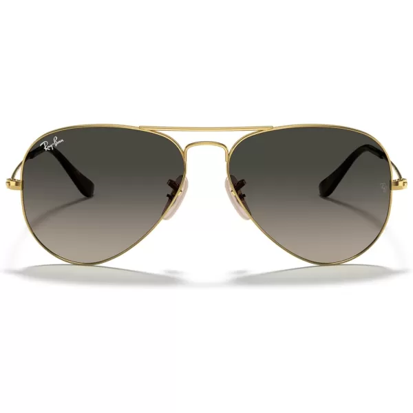 RayBan RB3025 Classic Aviator SunglassesGoldLight Grey Gradient Dark Grey