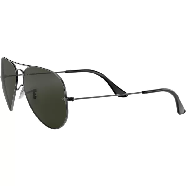 RayBan RB3025 Classic Aviator SunglassesGunmetalG15 Green