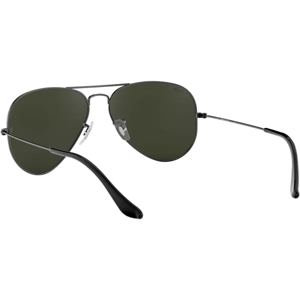 RayBan RB3025 Classic Aviator SunglassesGunmetalG15 Green