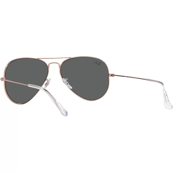 RayBan RB3025 Classic Aviator SunglassesRose GoldDark Grey