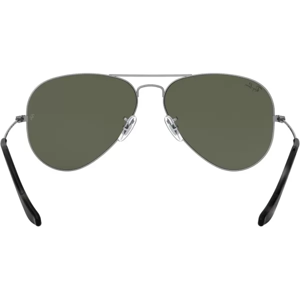 RayBan RB3025 Classic Aviator SunglassesSand Transparent GreyG15 Green