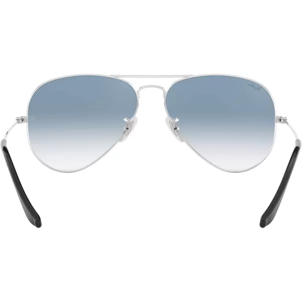 RayBan RB3025 Classic Aviator SunglassesSilverClear Gradient Blue