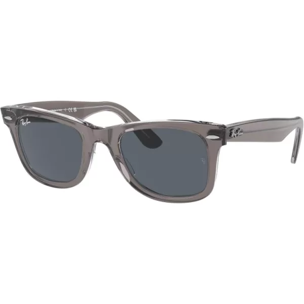 RayBan RB2140 Original Wayfarer SunglassesGrey on TransparentBlue