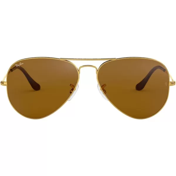 RayBan RB3025 Classic Aviator SunglassesGoldB15 Brown