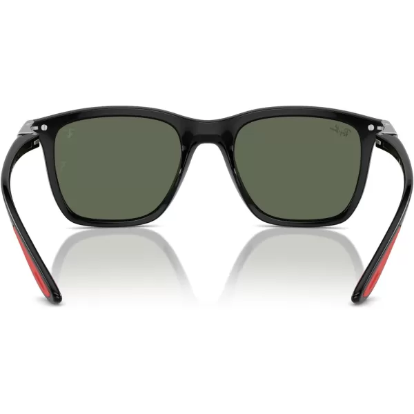 imageRayBan Rb4433m Scuderia Ferrari Collection Square SunglassesBlackDark Green