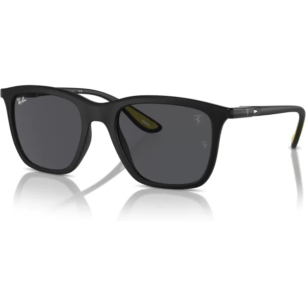 imageRayBan Rb4433m Scuderia Ferrari Collection Square SunglassesMatte BlackDark Grey