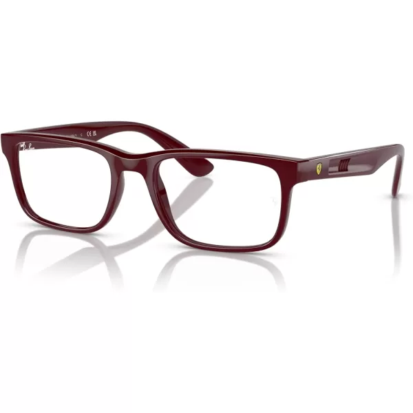 imageRayBan Rx7232m Scuderia Ferrari Collection Rectangular Prescription Eyewear FramesDark RedDemo Lens