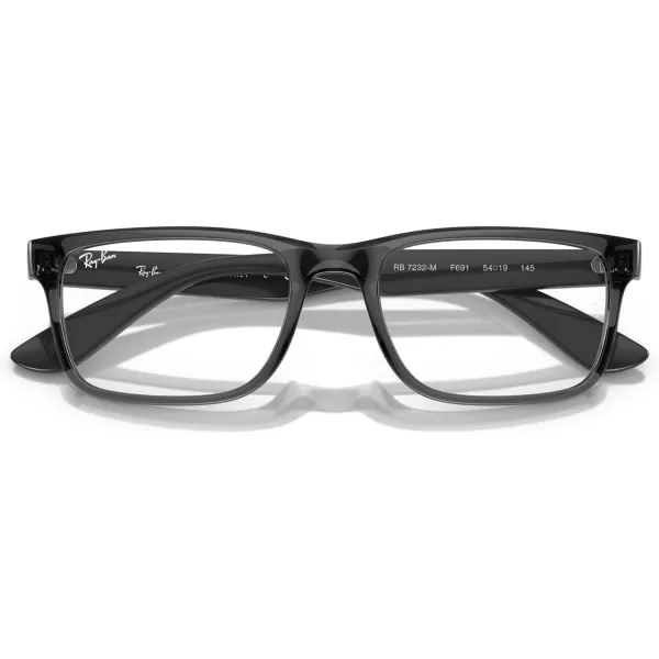 imageRayBan Rx7232m Scuderia Ferrari Collection Rectangular Prescription Eyewear FramesTransparent GreyDemo Lens