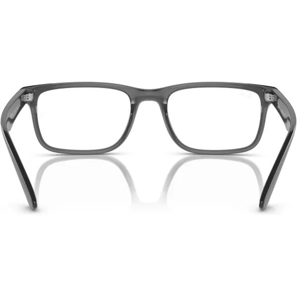imageRayBan Rx7232m Scuderia Ferrari Collection Rectangular Prescription Eyewear FramesTransparent GreyDemo Lens