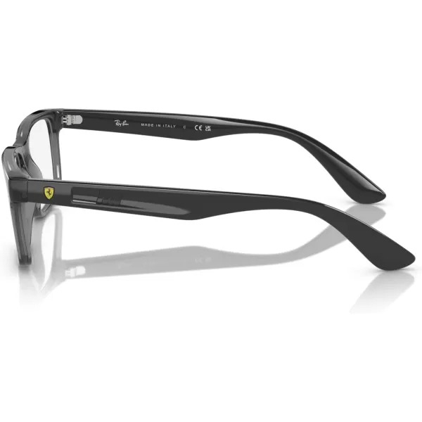 imageRayBan Rx7232m Scuderia Ferrari Collection Rectangular Prescription Eyewear FramesTransparent GreyDemo Lens