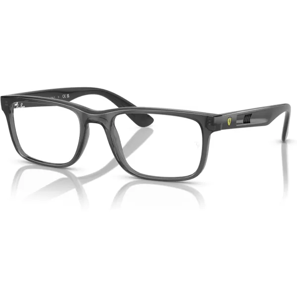 imageRayBan Rx7232m Scuderia Ferrari Collection Rectangular Prescription Eyewear FramesTransparent GreyDemo Lens