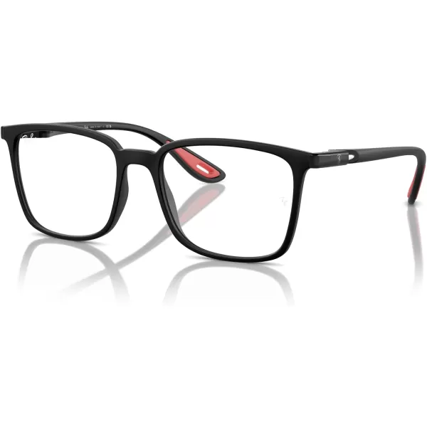 imageRayBan Rx7240m Scuderia Ferrari Collection Square Prescription Eyewear FramesMatte BlackDemo Lens