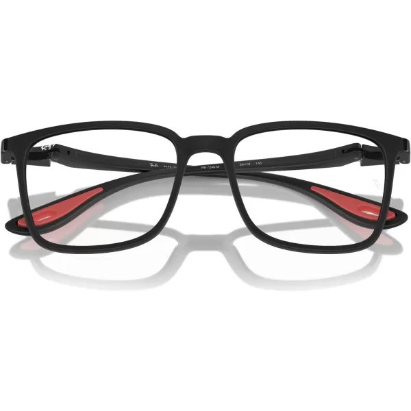 imageRayBan Rx7240m Scuderia Ferrari Collection Square Prescription Eyewear FramesMatte BlackDemo Lens