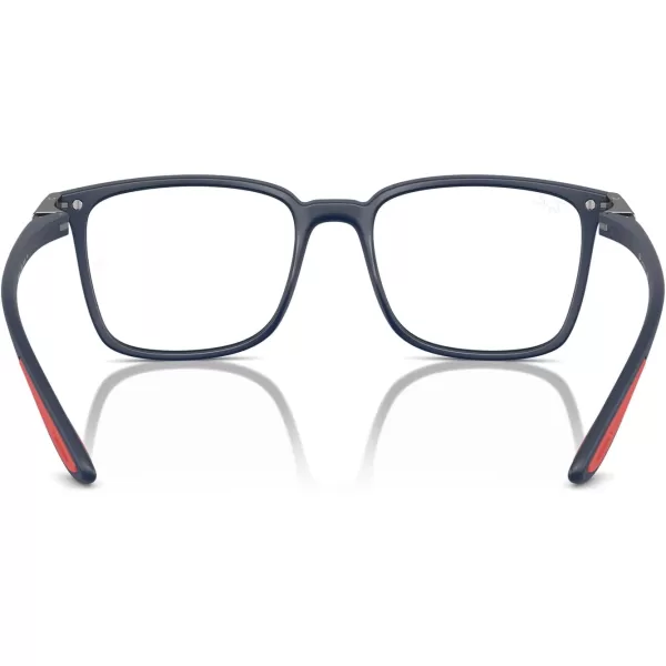 imageRayBan Rx7240m Scuderia Ferrari Collection Square Prescription Eyewear FramesMatte BlueDemo Lens