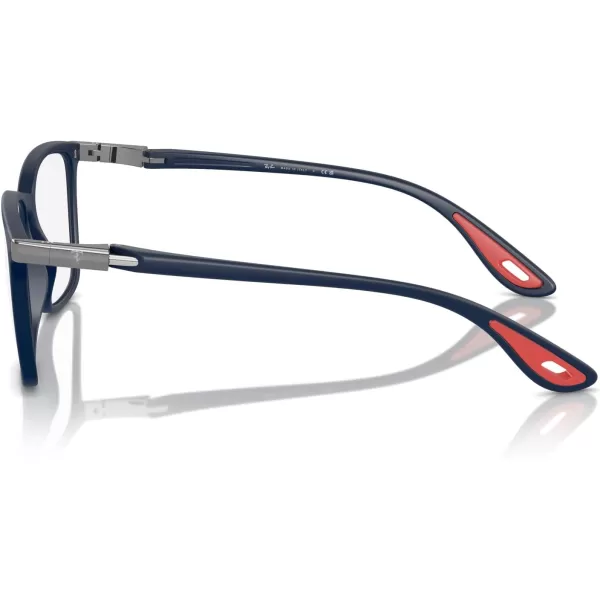 imageRayBan Rx7240m Scuderia Ferrari Collection Square Prescription Eyewear FramesMatte BlueDemo Lens