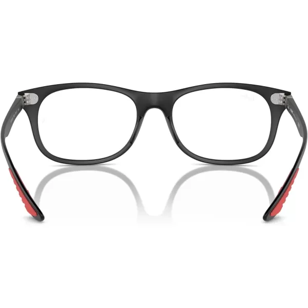 imageRayBan Rx7307m Scuderia Ferrari Collection Square Prescription Eyewear FramesMatte BlackDemo Lens