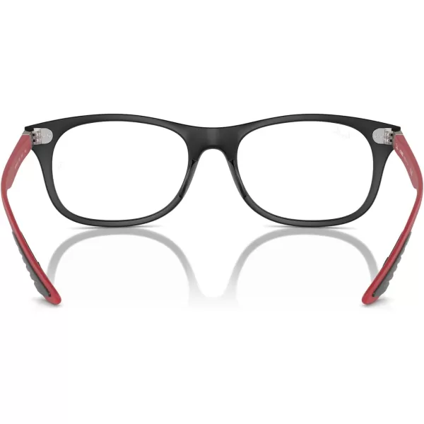 imageRayBan Rx7307m Scuderia Ferrari Collection Square Prescription Eyewear FramesMatte BlackRedDemo Lens