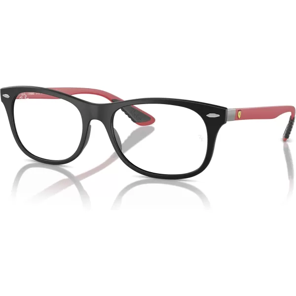 imageRayBan Rx7307m Scuderia Ferrari Collection Square Prescription Eyewear FramesMatte BlackRedDemo Lens