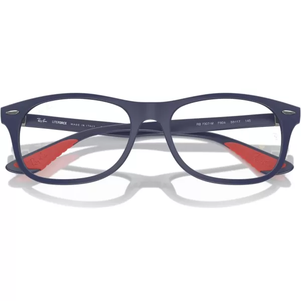 imageRayBan Rx7307m Scuderia Ferrari Collection Square Prescription Eyewear FramesMatte BlueDemo Lens