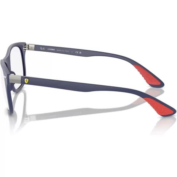 imageRayBan Rx7307m Scuderia Ferrari Collection Square Prescription Eyewear FramesMatte BlueDemo Lens