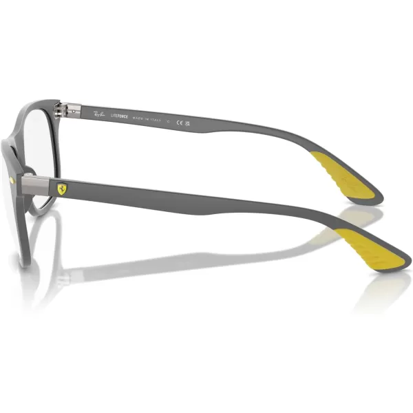 imageRayBan Rx7307m Scuderia Ferrari Collection Square Prescription Eyewear FramesMatte GreyDemo Lens