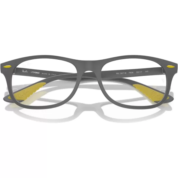 imageRayBan Rx7307m Scuderia Ferrari Collection Square Prescription Eyewear FramesMatte GreyDemo Lens
