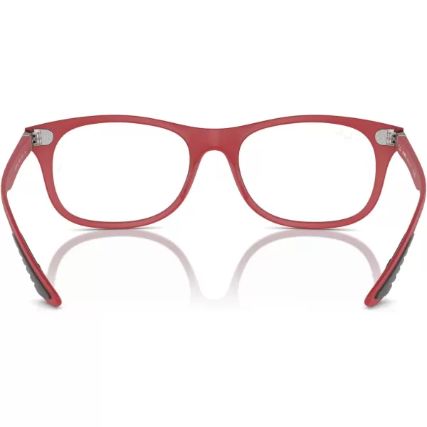 imageRayBan Rx7307m Scuderia Ferrari Collection Square Prescription Eyewear FramesMatte RedDemo Lens