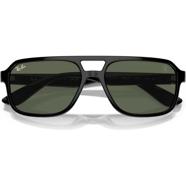 imageRayBan Unisex Sunglasses Black Frame Dark Green Lenses 58MMBlackDark Green