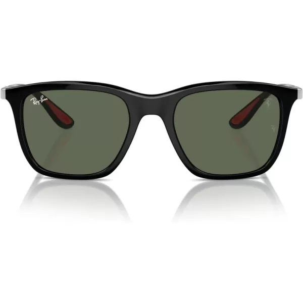 imageRayBan Rb4433m Scuderia Ferrari Collection Square SunglassesBlackDark Green