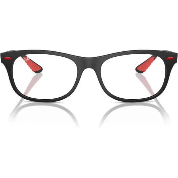 imageRayBan Rx7307m Scuderia Ferrari Collection Square Prescription Eyewear FramesMatte BlackDemo Lens