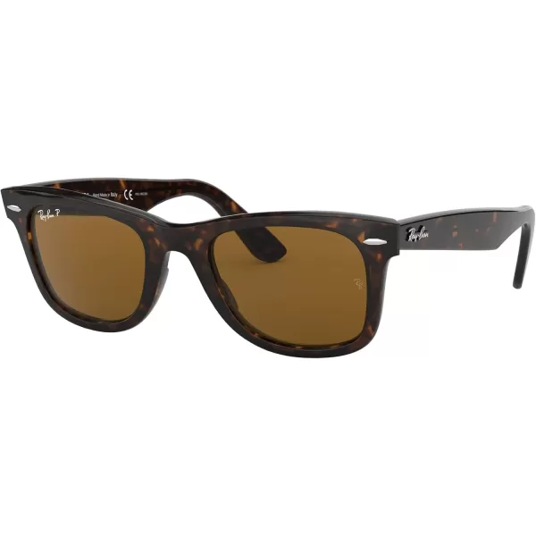 imageRayBan RB2140 Original Wayfarer Polarized Square SunglassesTortoiseBrown Polarized