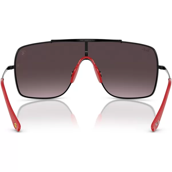 imageRayBan Rb3697m Scuderia Ferrari Collection Square SunglassesBlackViolet Mirror Gradient Silver