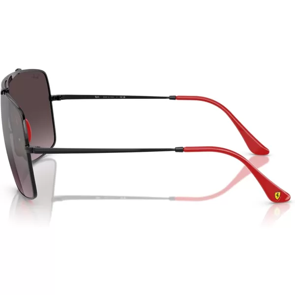 imageRayBan Rb3697m Scuderia Ferrari Collection Square SunglassesBlackViolet Mirror Gradient Silver